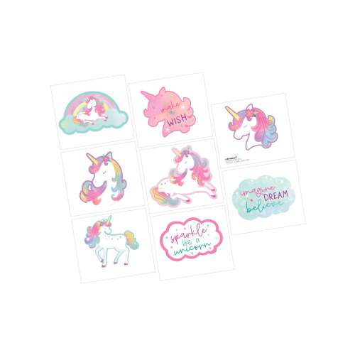 Enchanted Unicorn Temporary Tattoos